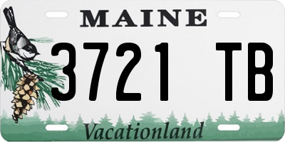 ME license plate 3721TB