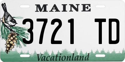 ME license plate 3721TD