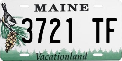ME license plate 3721TF