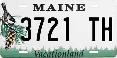 ME license plate 3721TH