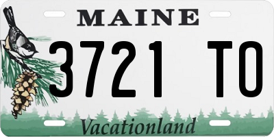 ME license plate 3721TO