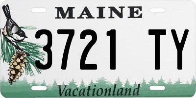 ME license plate 3721TY