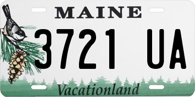 ME license plate 3721UA