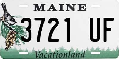 ME license plate 3721UF