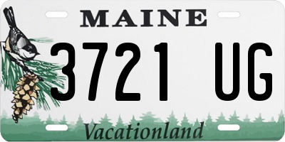 ME license plate 3721UG