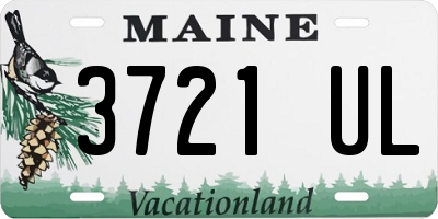 ME license plate 3721UL