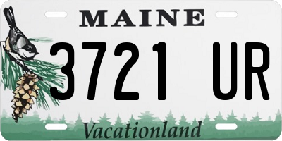 ME license plate 3721UR