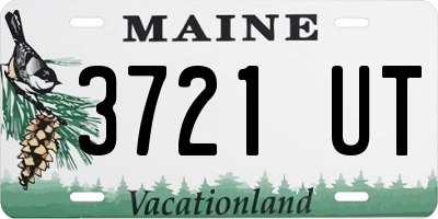 ME license plate 3721UT