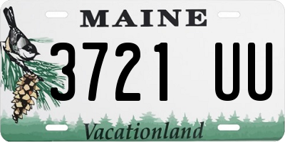 ME license plate 3721UU