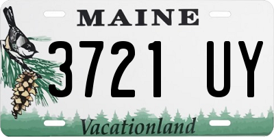 ME license plate 3721UY