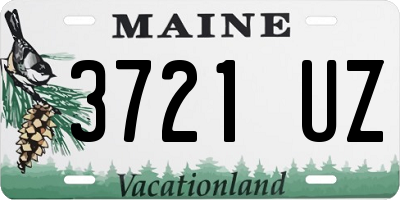 ME license plate 3721UZ