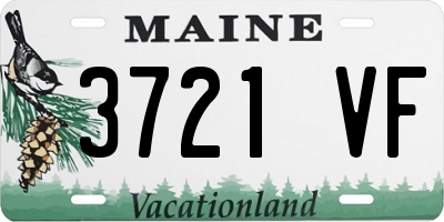 ME license plate 3721VF