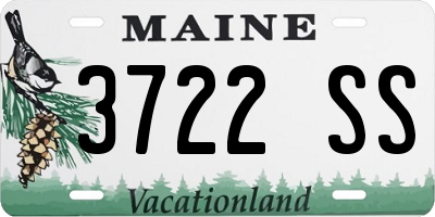 ME license plate 3722SS