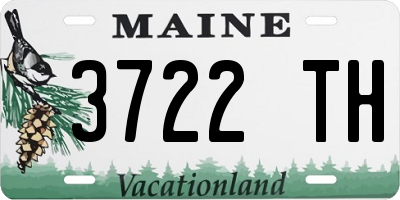 ME license plate 3722TH