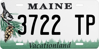 ME license plate 3722TP