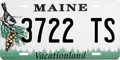 ME license plate 3722TS