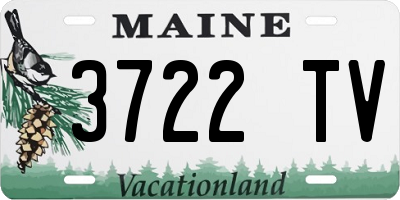 ME license plate 3722TV