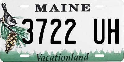 ME license plate 3722UH