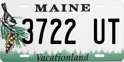 ME license plate 3722UT