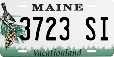 ME license plate 3723SI