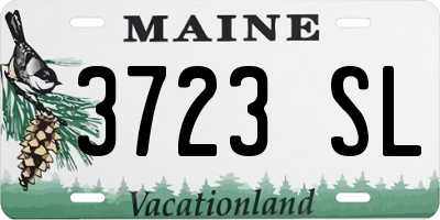 ME license plate 3723SL