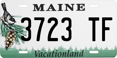 ME license plate 3723TF