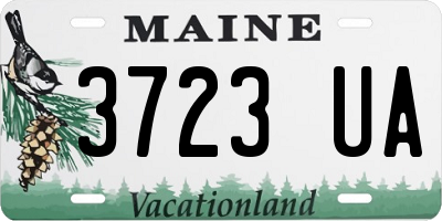 ME license plate 3723UA