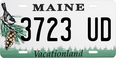 ME license plate 3723UD