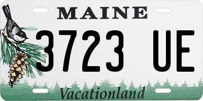 ME license plate 3723UE