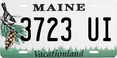 ME license plate 3723UI
