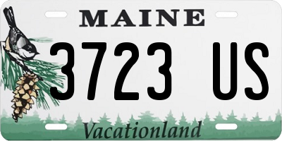 ME license plate 3723US