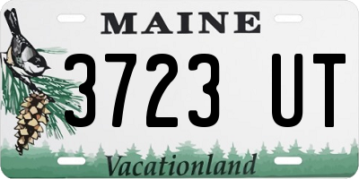 ME license plate 3723UT