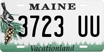 ME license plate 3723UU