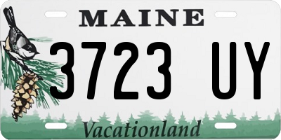 ME license plate 3723UY