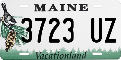 ME license plate 3723UZ