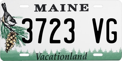 ME license plate 3723VG