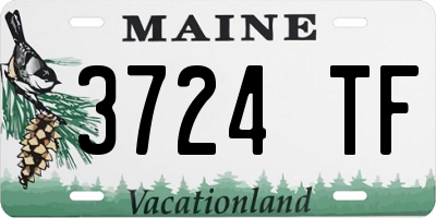 ME license plate 3724TF