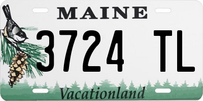 ME license plate 3724TL