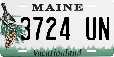 ME license plate 3724UN