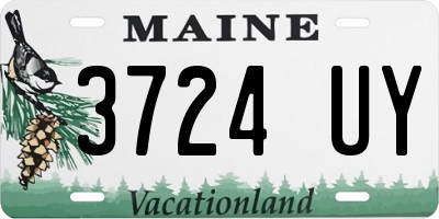 ME license plate 3724UY