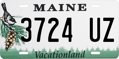 ME license plate 3724UZ