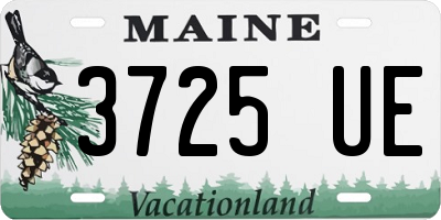 ME license plate 3725UE
