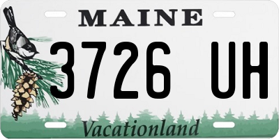 ME license plate 3726UH