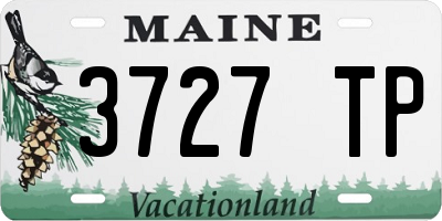 ME license plate 3727TP