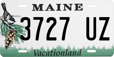 ME license plate 3727UZ