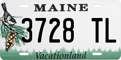 ME license plate 3728TL