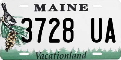 ME license plate 3728UA