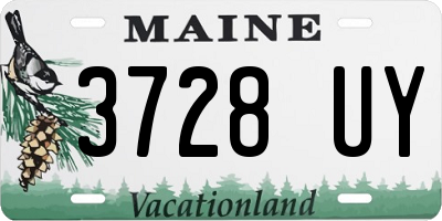 ME license plate 3728UY