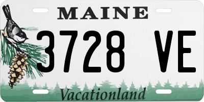 ME license plate 3728VE