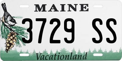 ME license plate 3729SS